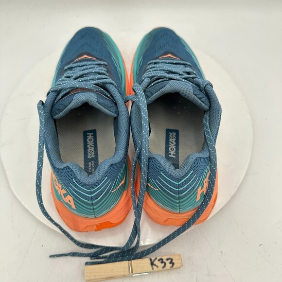 Hoka One One Torrent 2 Women Size 7 1110497-RTCN Real Teal Cantaloupe Shoes - Picture 9 of 11